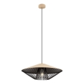 Redo 01-3011 - Viseča svetilka na kablu GRILL 1xE27/42W/230V, premer 49,5 cm, črna/bež