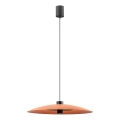 Redo 01-3020 - LED lestenec na jekleni vrvici LARS LED/14W/230V + LED/10W, premer 60 cm, CRI 90, oranžna