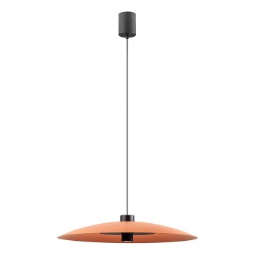 Redo 01-3020 - LED lestenec na jekleni vrvici LARS LED/14W/230V + LED/10W, premer 60 cm, CRI 90, oranžna