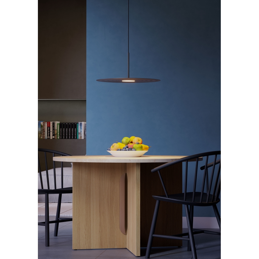 Redo 01-3047 - LED lestenec na kablu LAKE LED/13W/230V CRI 90, premer 50 cm, črna