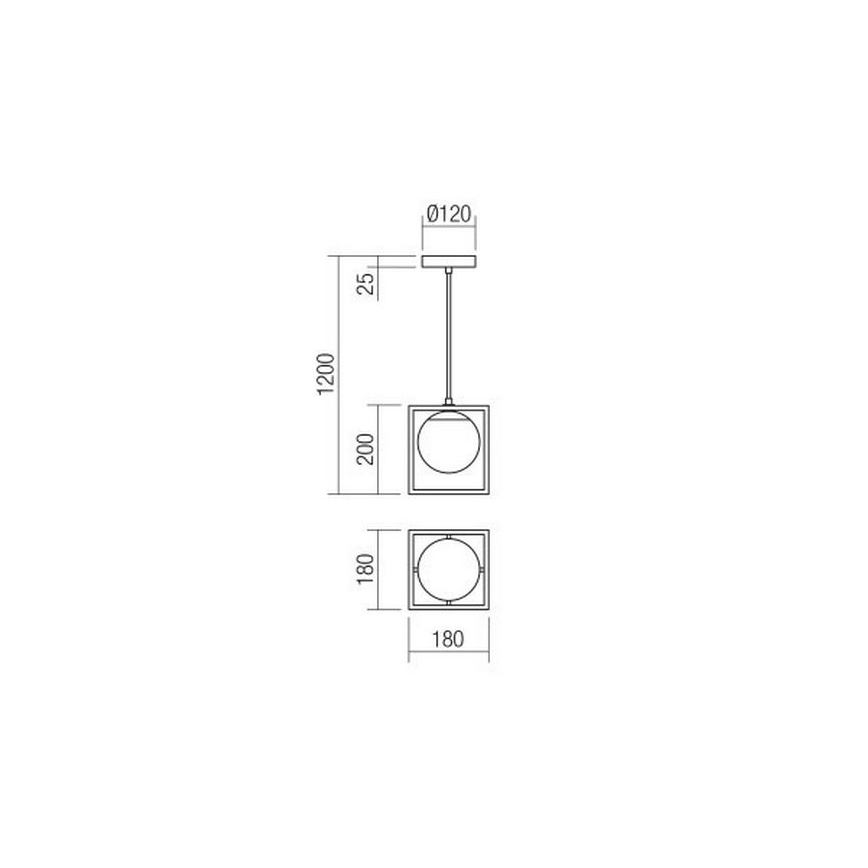 Redo 01-3056 - Lestenec na vrvici ZODIAC 1xE14/28W/230V
