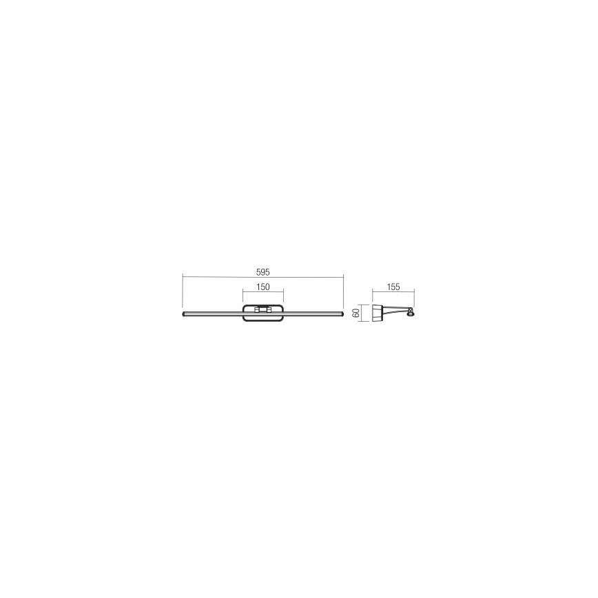 Redo 01-3085 - LED Svetilka za slike STEAM LED/12W/230V bela