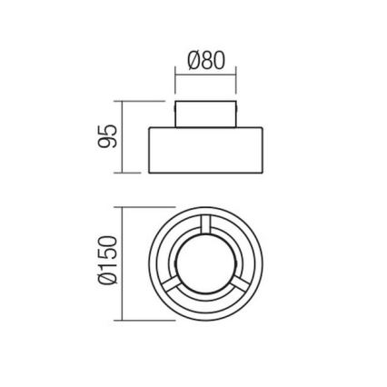 Redo 01-3096 - LED Stropna svetilka PUNKT LED/6W/230V bela