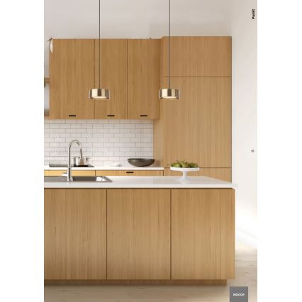 Redo 01-3101 - LED Lestenec na vrvici PUNKT LED/6W/230V pr. 15 cm črna