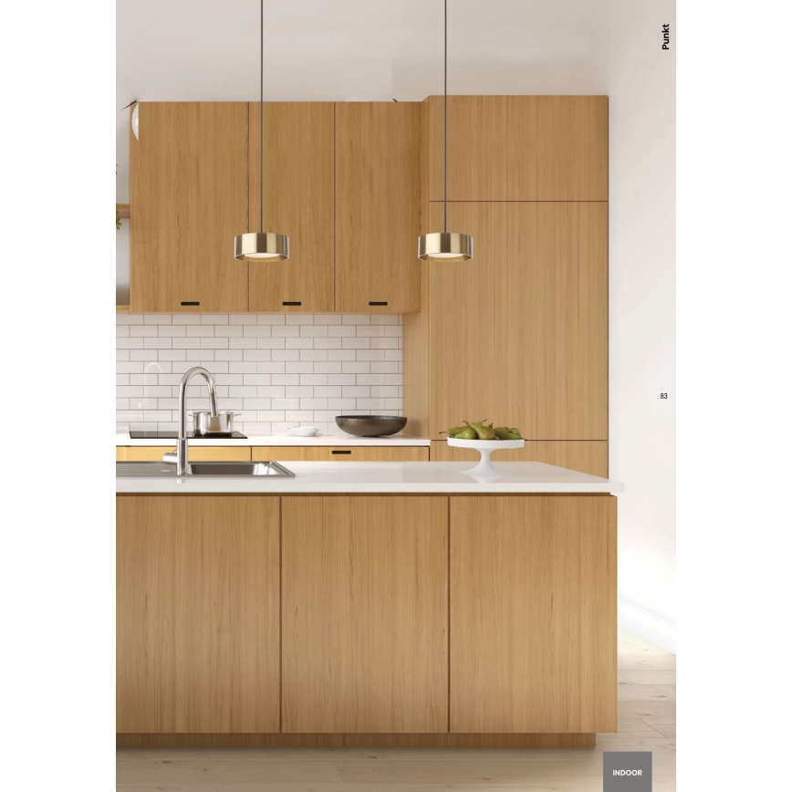 Redo 01-3101 - LED Lestenec na vrvici PUNKT LED/6W/230V pr. 15 cm črna