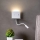 Redo 01-3210 - LED Stenska svetilka s fleksibilno malo svetilko MOKA LED/6W + LED/3W/230V USB CRI90 bela