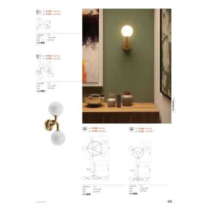 Redo 01-3258 - Lestenec na drogu CONFUSIO 5xE14/28W/230V premer 96 cm v zlati barvi