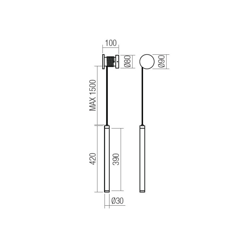 Redo 01-3301 - zatemnljiva stenska LED svetilka SWING LED/9W/230V 3000/4000K CRI 90 bela