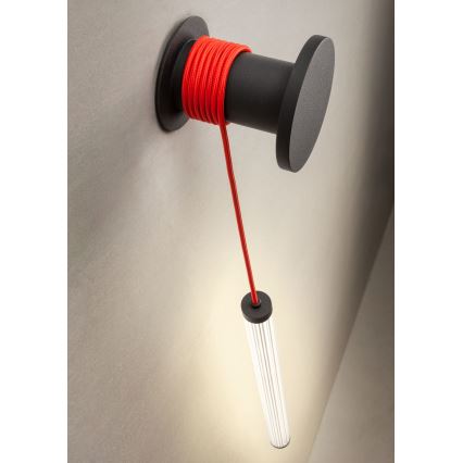 Redo 01-3304 - LED zatemnjevalna stenska svetilka SWING LED/16W/230V 3000/4000K CRI 90 črna