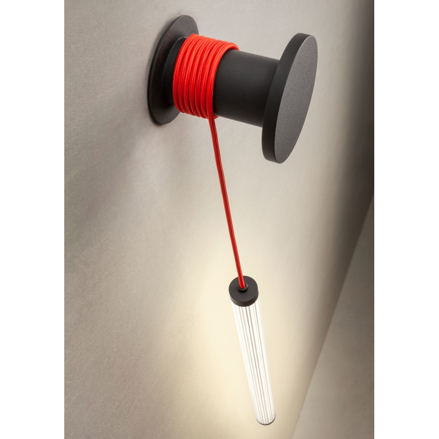 Redo 01-3304 - LED zatemnjevalna stenska svetilka SWING LED/16W/230V 3000/4000K CRI 90 črna