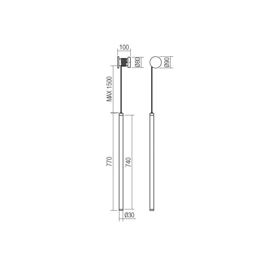 Redo 01-3304 - LED zatemnjevalna stenska svetilka SWING LED/16W/230V 3000/4000K CRI 90 črna