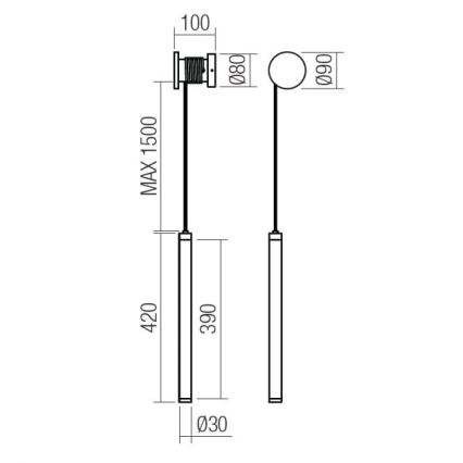 Redo 01-3361 - Zatemnjiva LED stenska svetilka SWING LED/9W/230V 3000/4000K CRI 90 bela