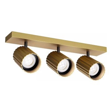 Redo 01-3405 - Stropno reflektorsko svetilo DELPHI 3x GU10/7W/230V, zlato