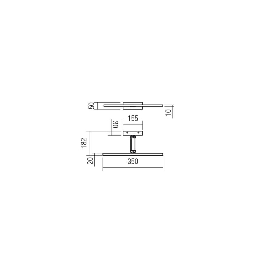 Redo 01-3461 - LED Svetilka za slike LINEAR LED/8W/230V 35 cm CRI 92 črna