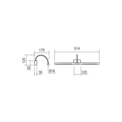 Redo 01-3466 - LED Svetilka za slike KENDO LED/11W/230V 51,4 cm CRI 92 bela