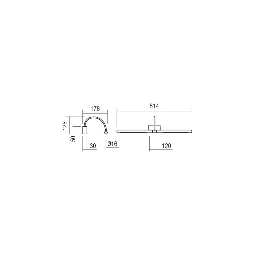 Redo 01-3466 - LED Svetilka za slike KENDO LED/11W/230V 51,4 cm CRI 92 bela