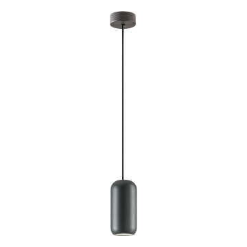 Redo 01-3474 - Lestenec na vrvici BOOM 1xGU10/10W/230V pr. 7,6 cm črna