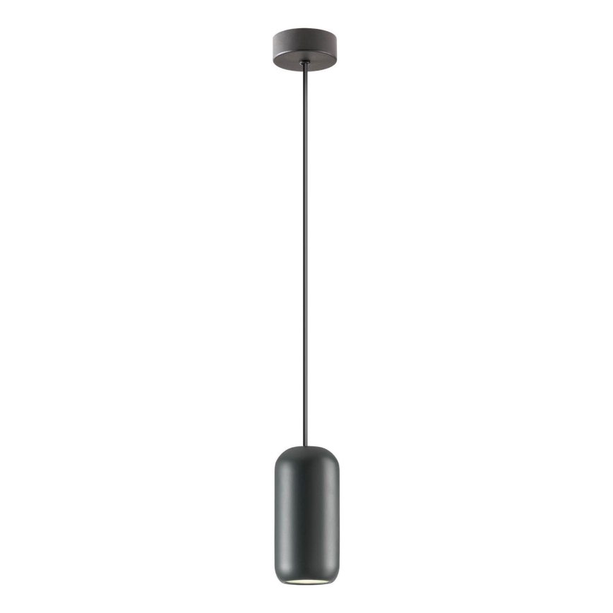 Redo 01-3474 - Lestenec na vrvici BOOM 1xGU10/10W/230V pr. 7,6 cm črna