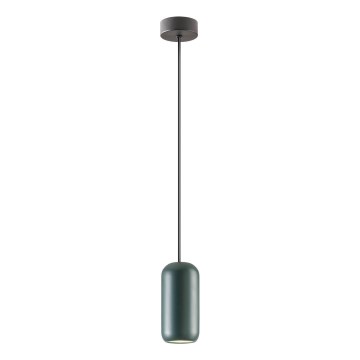 Redo 01-3475 - Lestenec na vrvici BOOM 1xGU10/10W/230V pr. 7,6 cm zelena