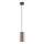 Redo 01-3476 - Lestenec na vrvici BOOM 1xGU10/10W/230V pr. 7,6 cm rjava