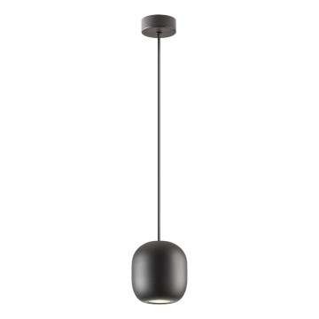 Redo 01-3477 - Lestenec na vrvici BOOM 1xGU10/10W/230V pr. 12 cm črna
