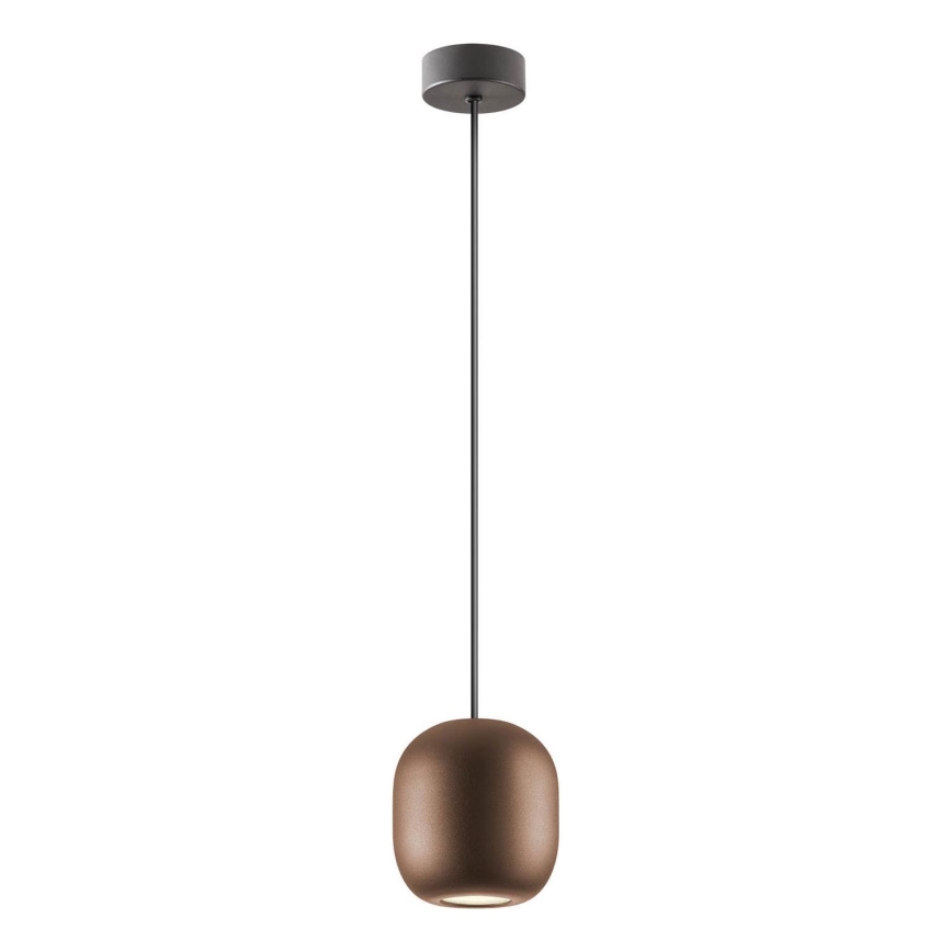 Redo 01-3479 - Lestenec na vrvici BOOM 1xGU10/10W/230V pr. 12 cm rjava