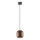 Redo 01-3479 - Lestenec na vrvici BOOM 1xGU10/10W/230V pr. 12 cm rjava
