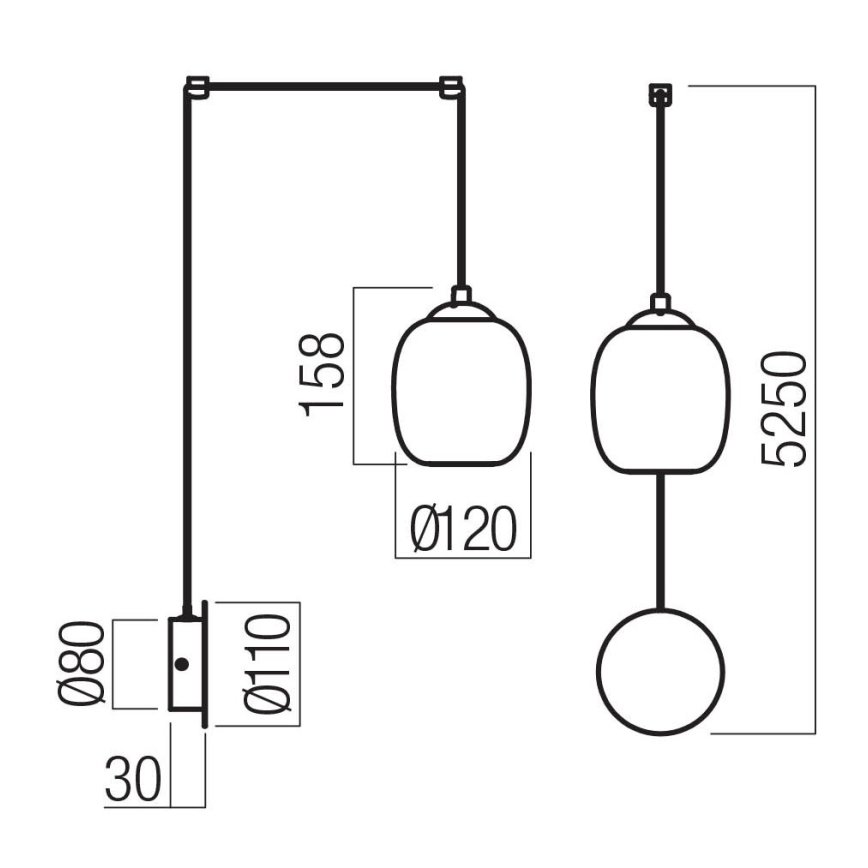 Redo 01-3484 - LED stenska svetilka KHADI LED/6W/230V CRI 90 premer 12 cm črna/zadimljena