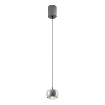 Redo 01-3549 - LED Lestenec na vrvici AVES LED/12W/230V pr. 9,6 cm CRI 90 siva