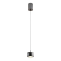 Redo 01-3550 - LED Lestenec na vrvici AVES LED/12W/230V pr. 9,6 cm CRI 90 črna