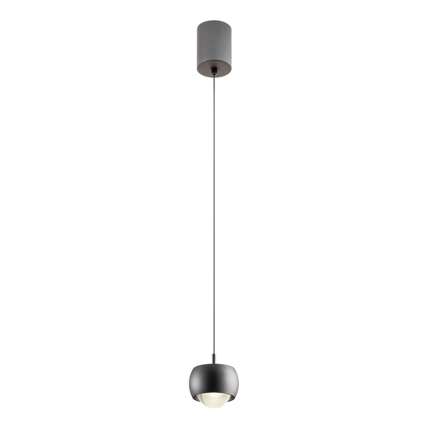 Redo 01-3550 - LED Lestenec na vrvici AVES LED/12W/230V pr. 9,6 cm CRI 90 črna