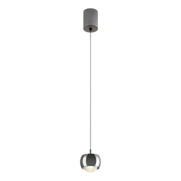 Redo 01-3551 - LED Lestenec na vrvici AVES LED/12W/230V pr. 9,6 cm CRI 90 antracit