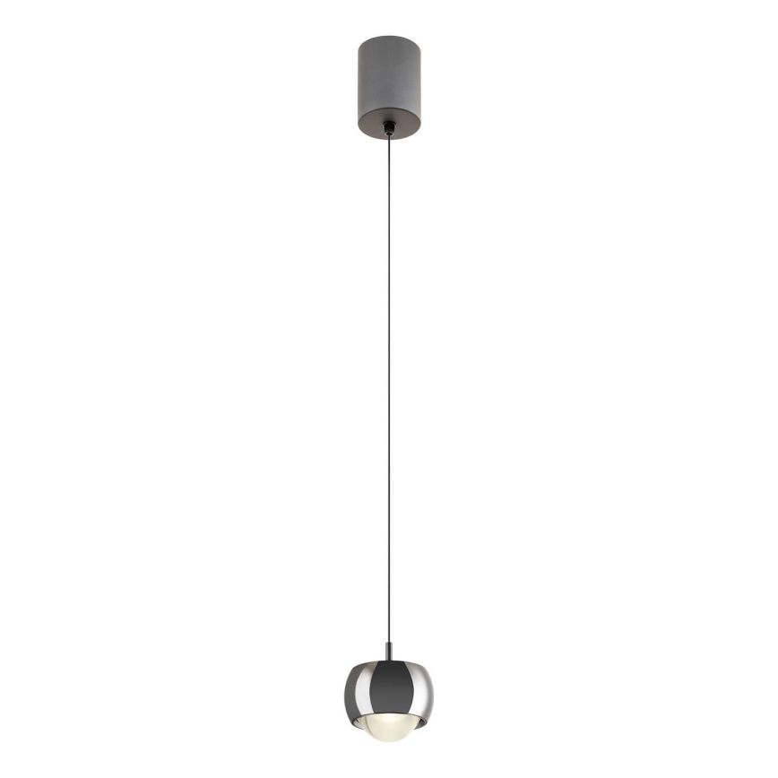 Redo 01-3551 - LED Lestenec na vrvici AVES LED/12W/230V pr. 9,6 cm CRI 90 antracit