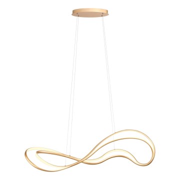 Redo 01-3598 - zatemnljiv LED lestenec na kablu TEMPEST LED/58W/230V zlati