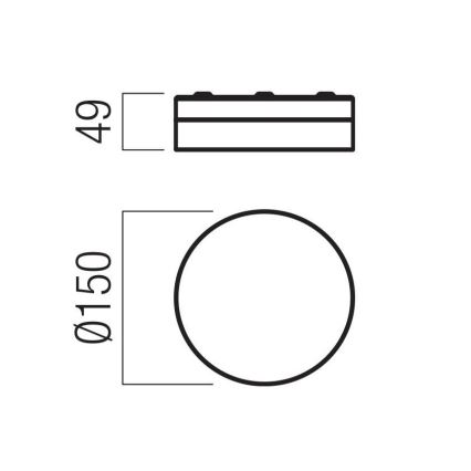 Redo 01-3725 - LED Kopalniška stropna svetilka FRISBI LED/8W/230V pr. 15 cm CRI 90 IP44 sijajni krom