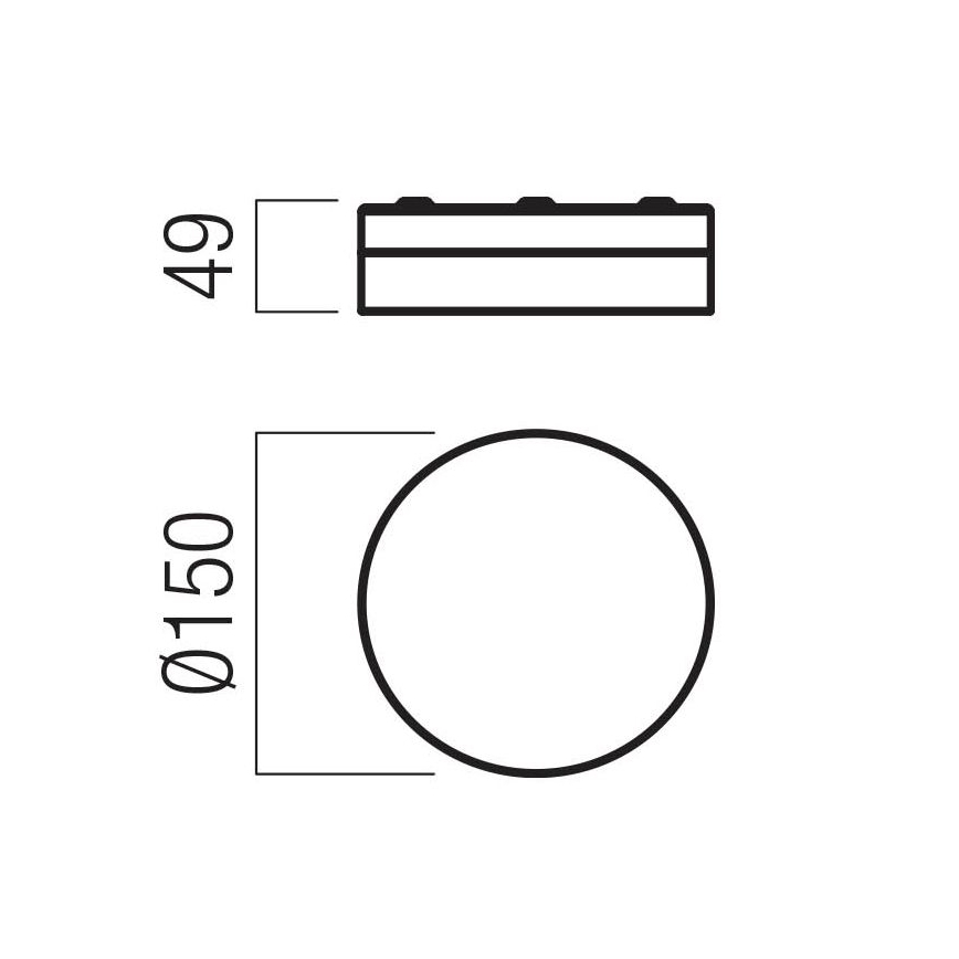 Redo 01-3725 - LED Kopalniška stropna svetilka FRISBI LED/8W/230V pr. 15 cm CRI 90 IP44 sijajni krom