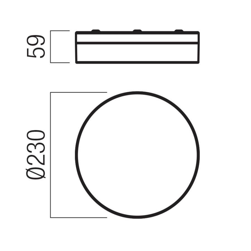 Redo 01-3727 - LED Kopalniška stropna svetilka FRISBI LED/12W/230V pr. 23 cm CRI 90 3000/4000K IP44 sijajni krom