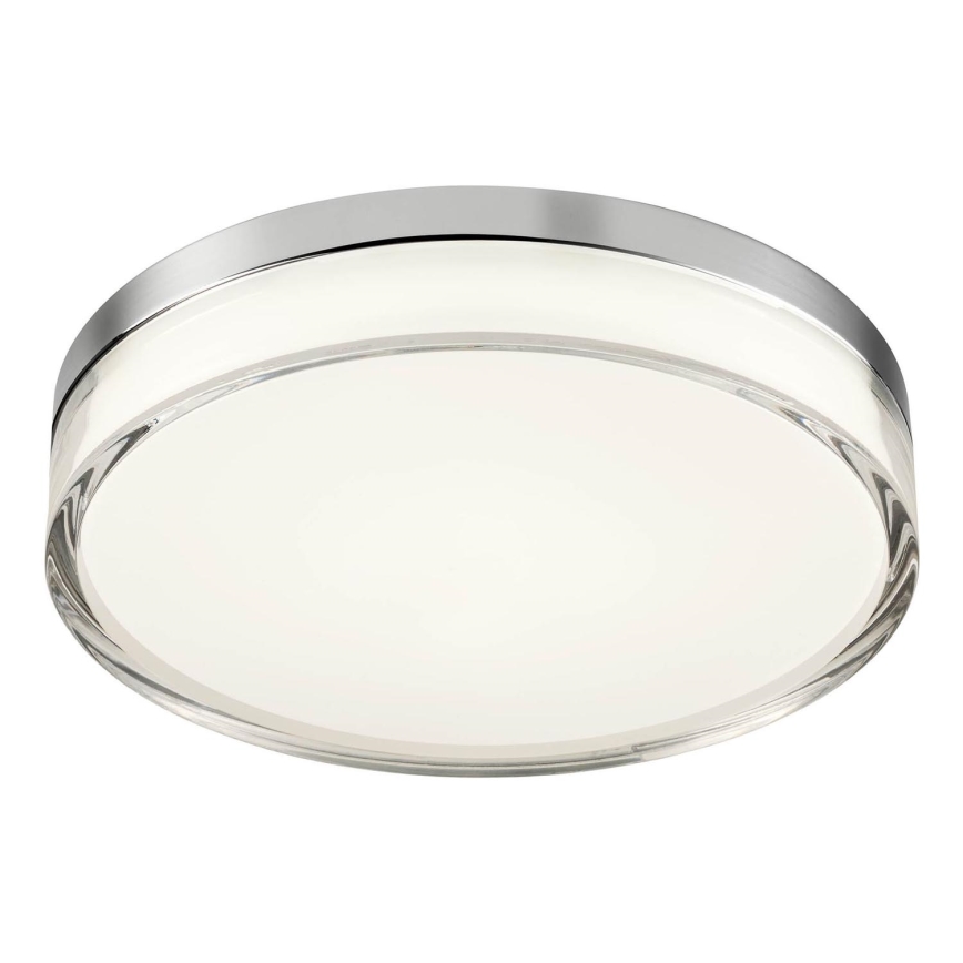 Redo 01-3728 - LED Kopalniška stropna svetilka FRISBI LED/18W/230V pr. 28 cm CRI 90 3000/4000K IP44 sijajni krom