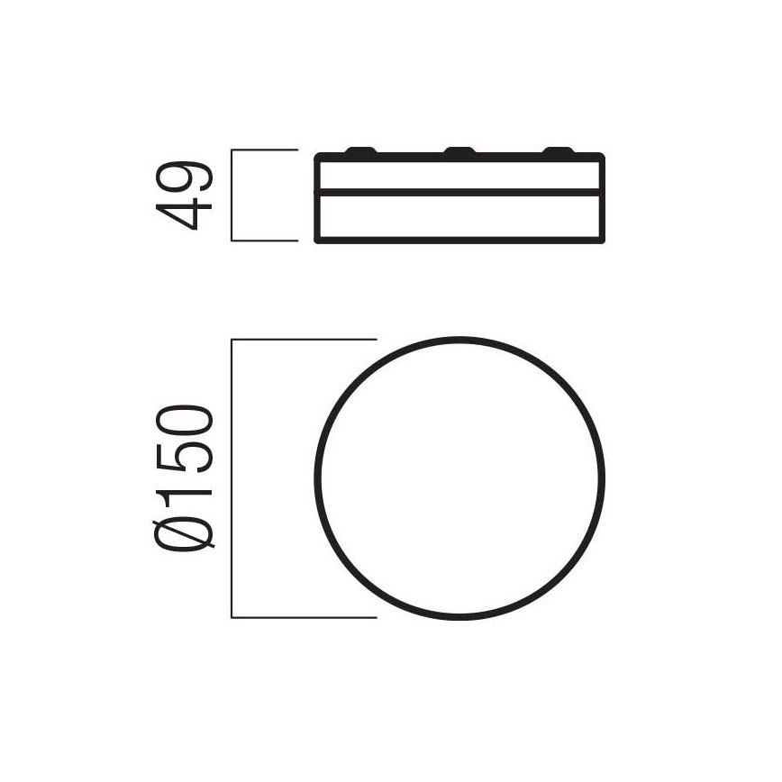 Redo 01-3729 - LED Kopalniška stropna svetilka FRISBI LED/8W/230V pr. 15 cm CRI 90 IP44 bela