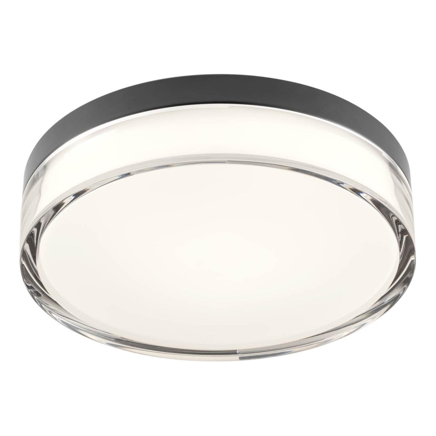 Redo 01-3735 - LED Kopalniška stropna svetilka FRISBI LED/12W/230V pr. 23 cm CRI 90 3000/4000K IP44 črna