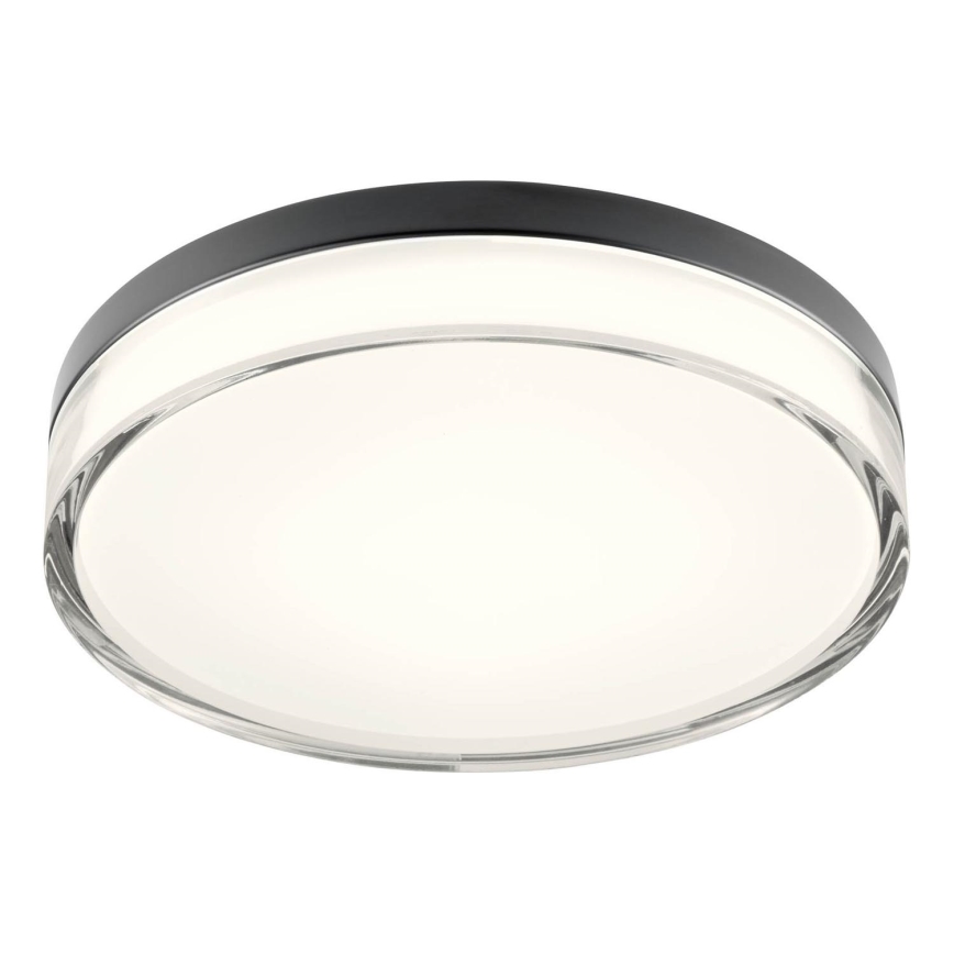 Redo 01-3736 - LED Kopalniška stropna svetilka FRISBI LED/18W/230V pr. 28 cm CRI 90 3000/4000K IP44 črna