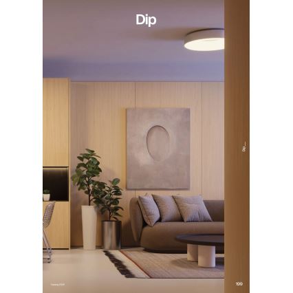 Redo 01-3940 - LED stropna svetilka DIP LED/30W/230V 2700/3000/4000/5000/6500K CRI 90 premer 48,6 cm bela