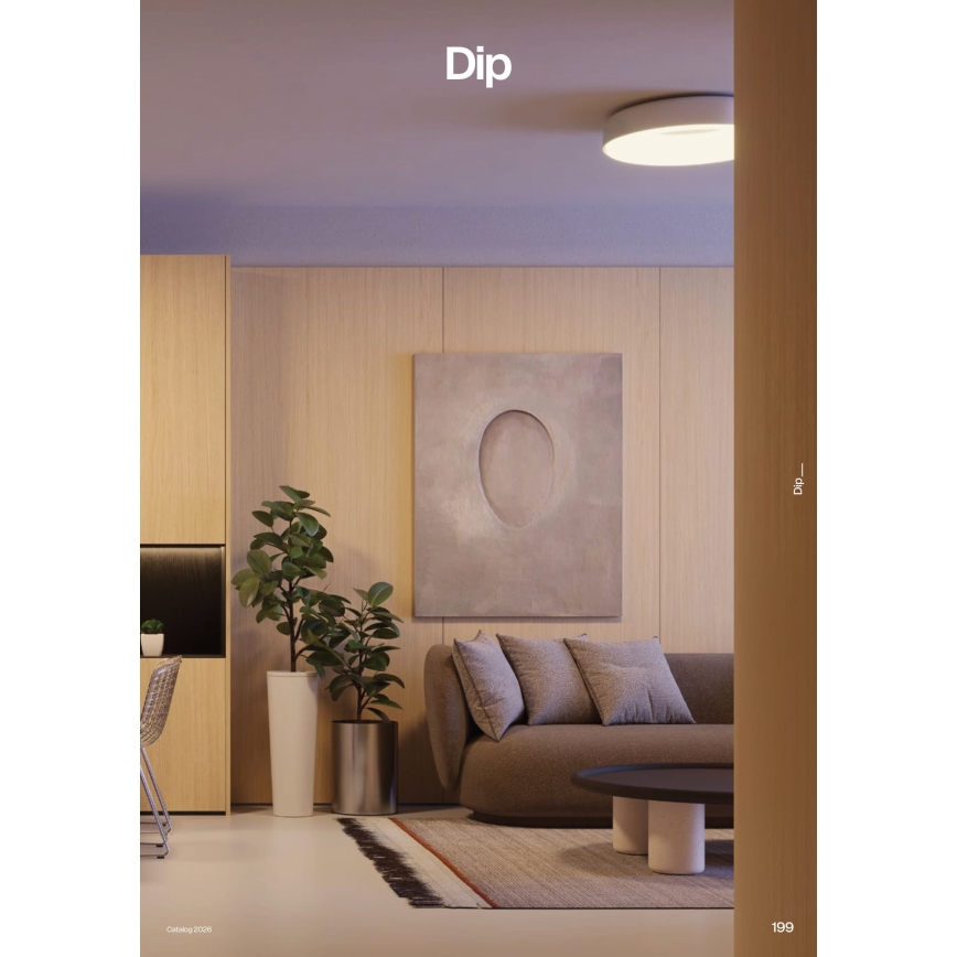 Redo 01-3941 - LED stropno svetilo DIP LED/40W/230V 2700/3000/4000/5000/6500K CRI 90, premer 62,4 cm, belo