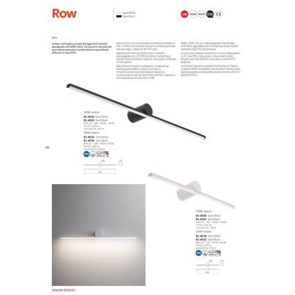 Redo 01-4034 - LED Kopalniška luč za osvetlitev ogledala ROW LED/18W/230V 90 cm IP44 bela