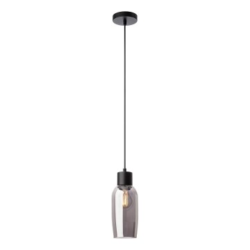 Redo 01-4044 - Lestenec na vrvici ATLANTIS 1xE27/42W/230V pr. 11 cm črna