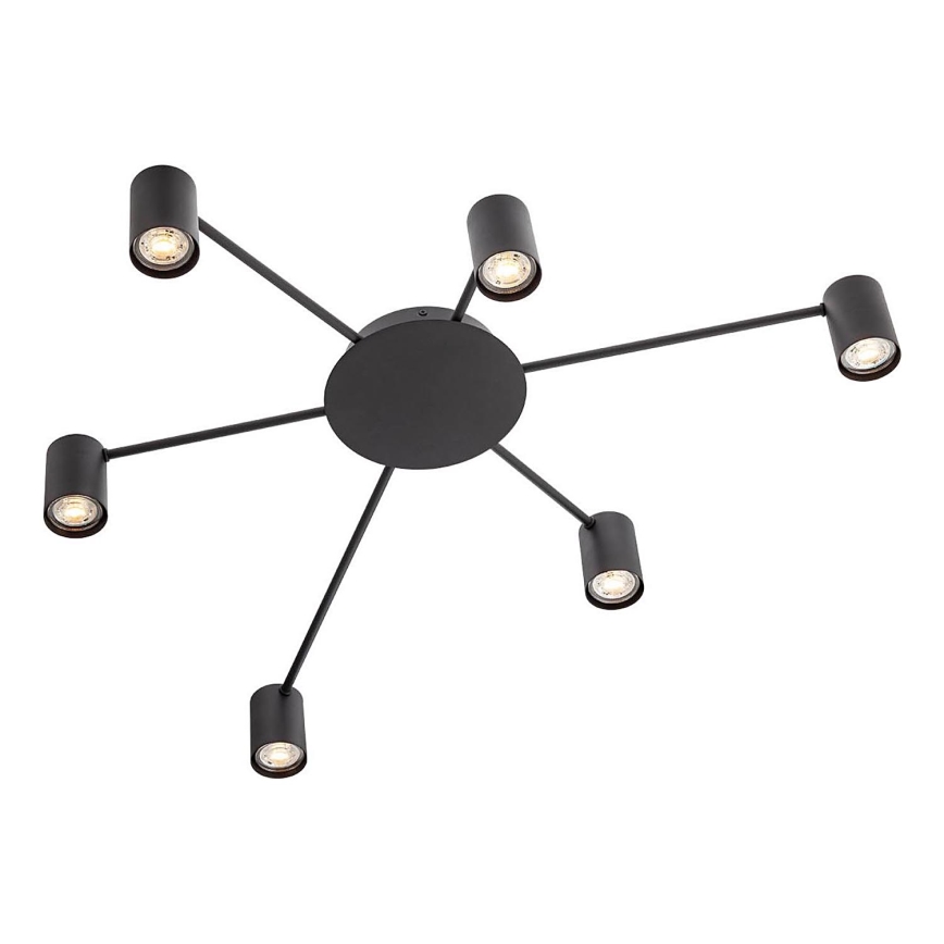Redo 01-4052 - Reflektor NOA 6xGU10/10W/230V črna