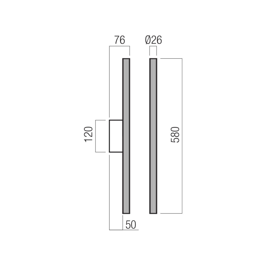 Redo 01-4058 - Zatemnitvena LED stenska svetilka NIKOS LED/10W/230V CRI 90 zlata