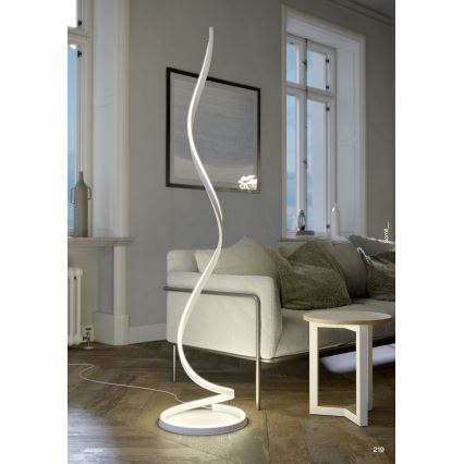 Redo 01-4281 - Zatemnjevalna talna svetilka SCROLL LED/30W/230V 3000K/4000K/6000K CRI 90 bela
