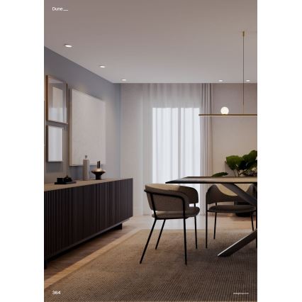 Redo 01-4301 - Zatemljiv LED lestenec na kablu DUNE LED/48W/230V 3000K CRI 90 bela/zlata