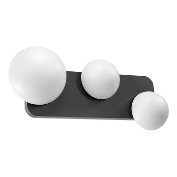 Redo 01-4330 - LED stensko svetilo LUMIEN 3xLED/18W/230V 2700/3000K CRI 90 bela/črna